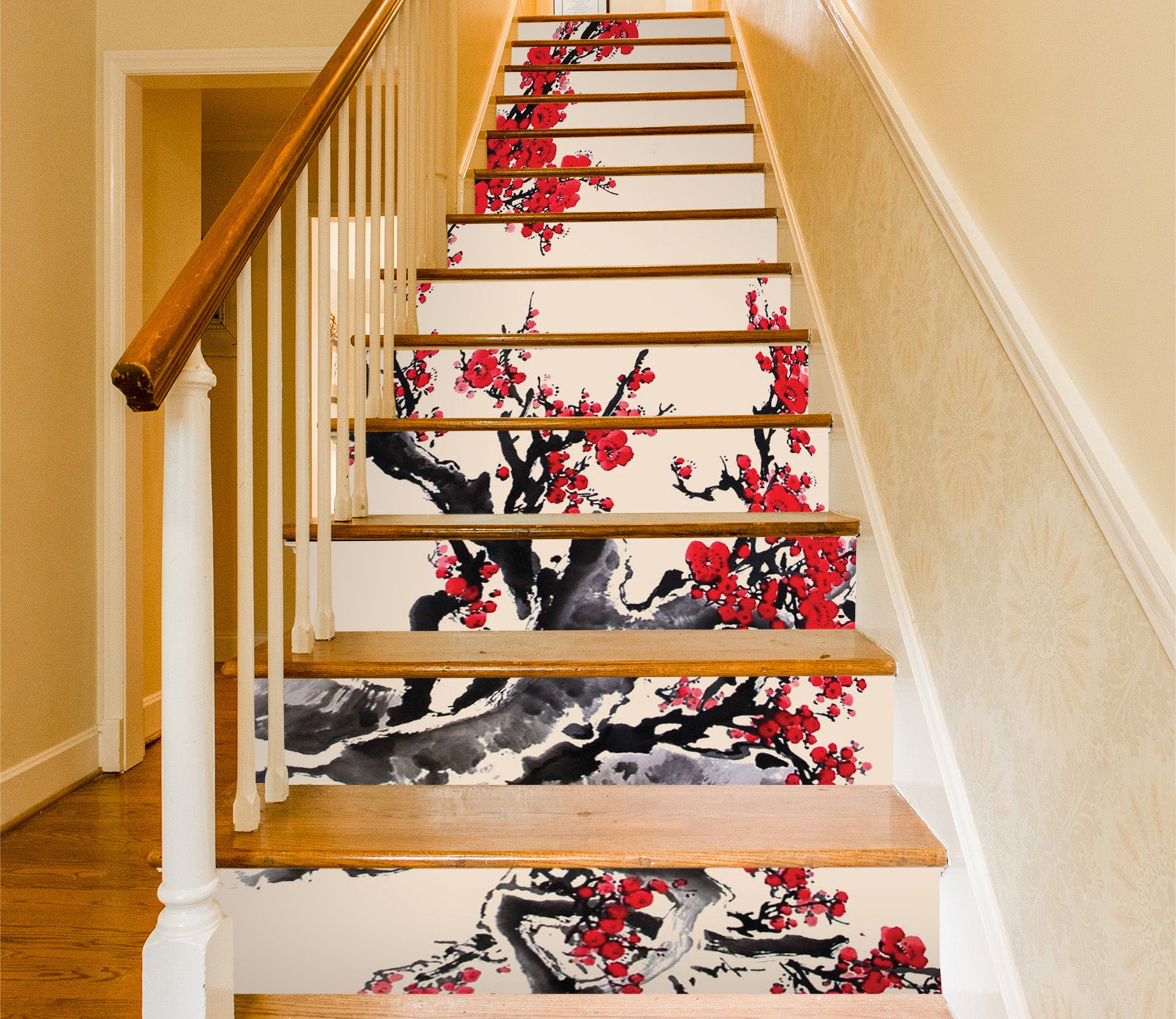 3D Rich Red Plum 582 Stair Risers