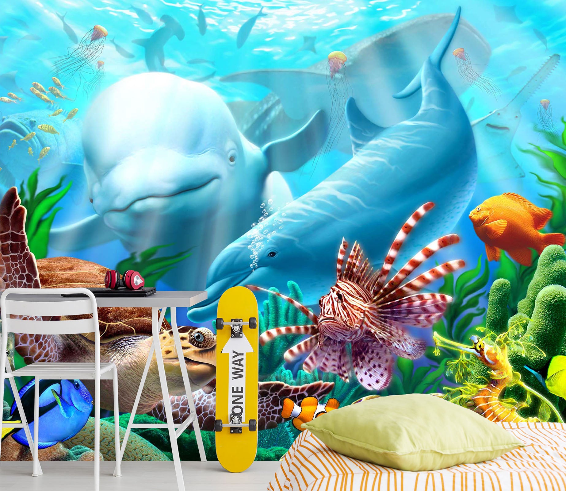 3D Seavilians 112 Jerry LoFaro Wall Mural Wall Murals