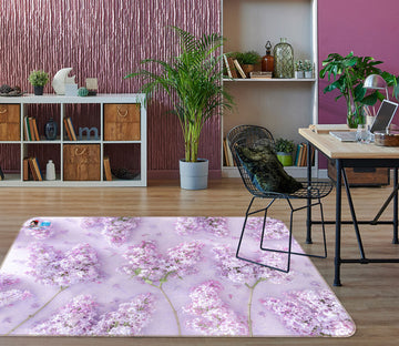 3D Pink Hyacinth 6845 Assaf Frank Rug Non Slip Rug Mat