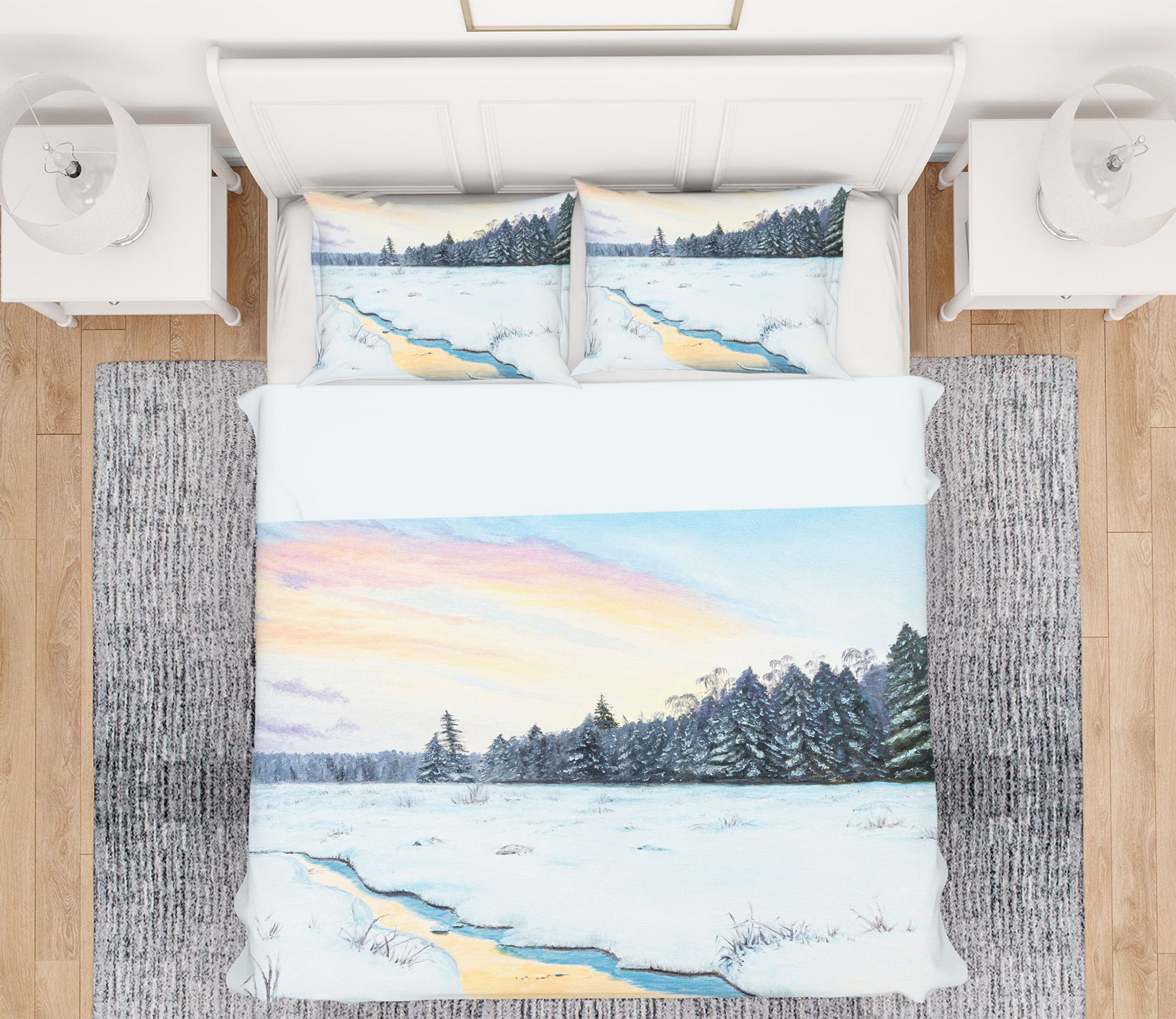 3D Snowfield Forest 1771 Marina Zotova Bedding Bed Pillowcases Quilt