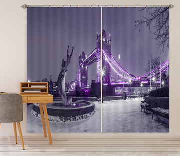3D Purple Lights 238 Assaf Frank Curtain Curtains Drapes