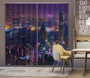 3D City Lights 179 Marco Carmassi Curtain Curtains Drapes