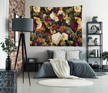 3D Colored Flowers 915 Uta Naumann Tapestry Hanging Cloth Hang