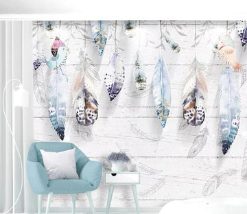 3D Colored Feather WC91 Wall Murals Wallpaper AJ Wallpaper 2 