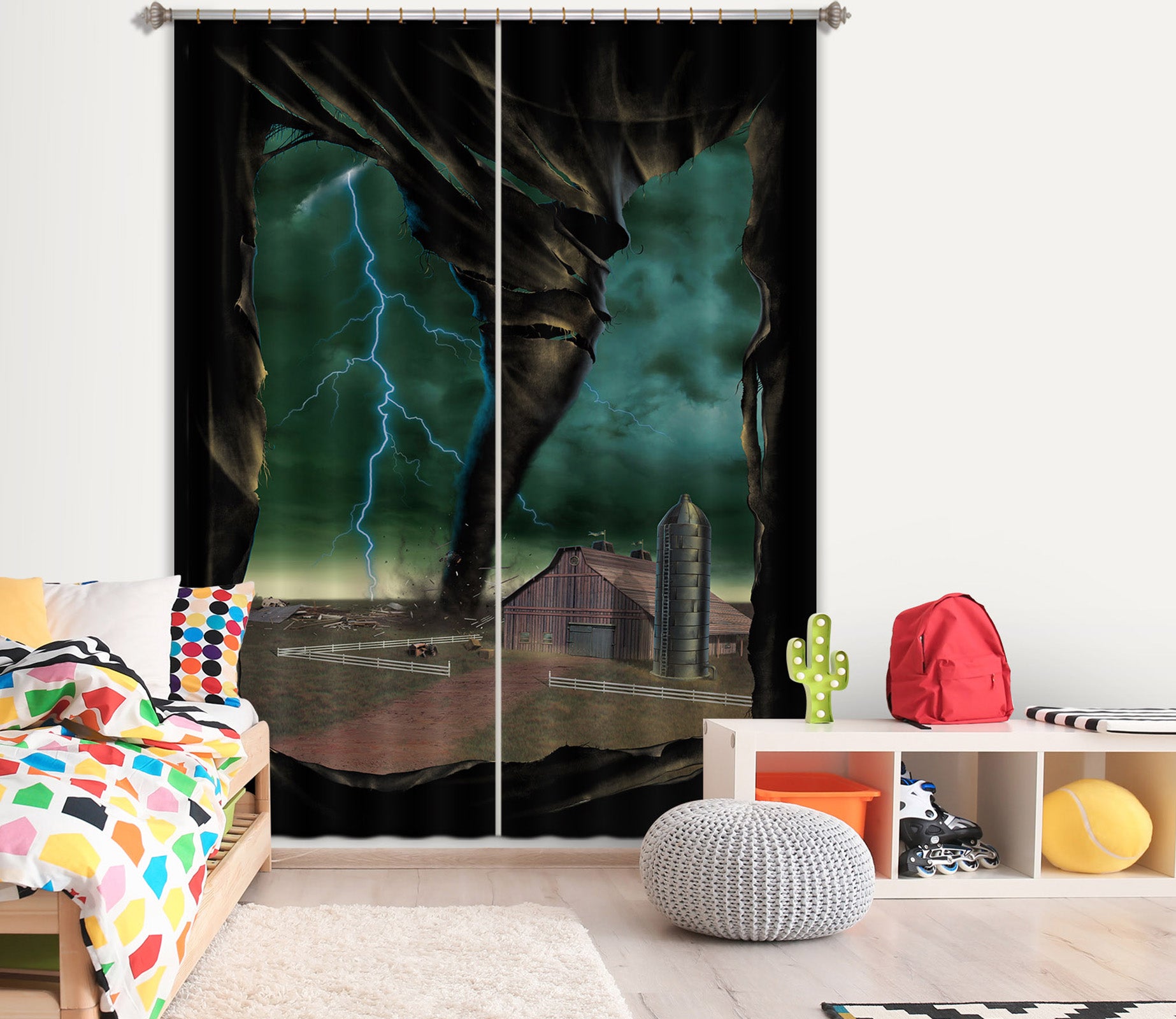 3D Tornado Breakthrough 084 Vincent Hie Curtain Curtains Drapes