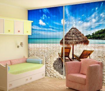 3D Beach Sun 813 Curtains Drapes Wallpaper AJ Wallpaper 