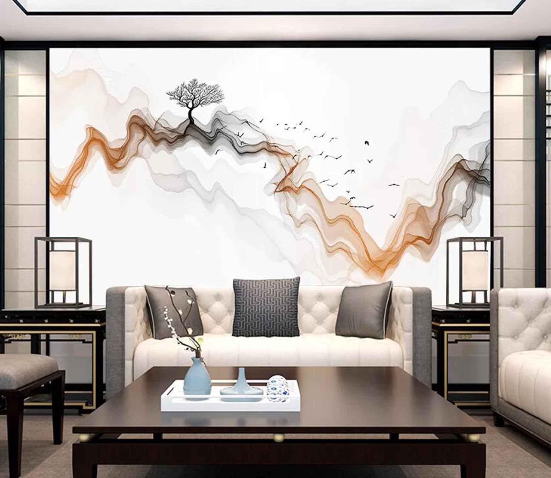 3D Color Wave WC80 Wall Murals Wallpaper AJ Wallpaper 2 