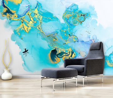 3D Boating Lake WG120 Wall Murals