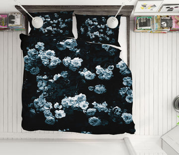 3D White Rose 2003 Noirblanc777 Bedding Bed Pillowcases Quilt