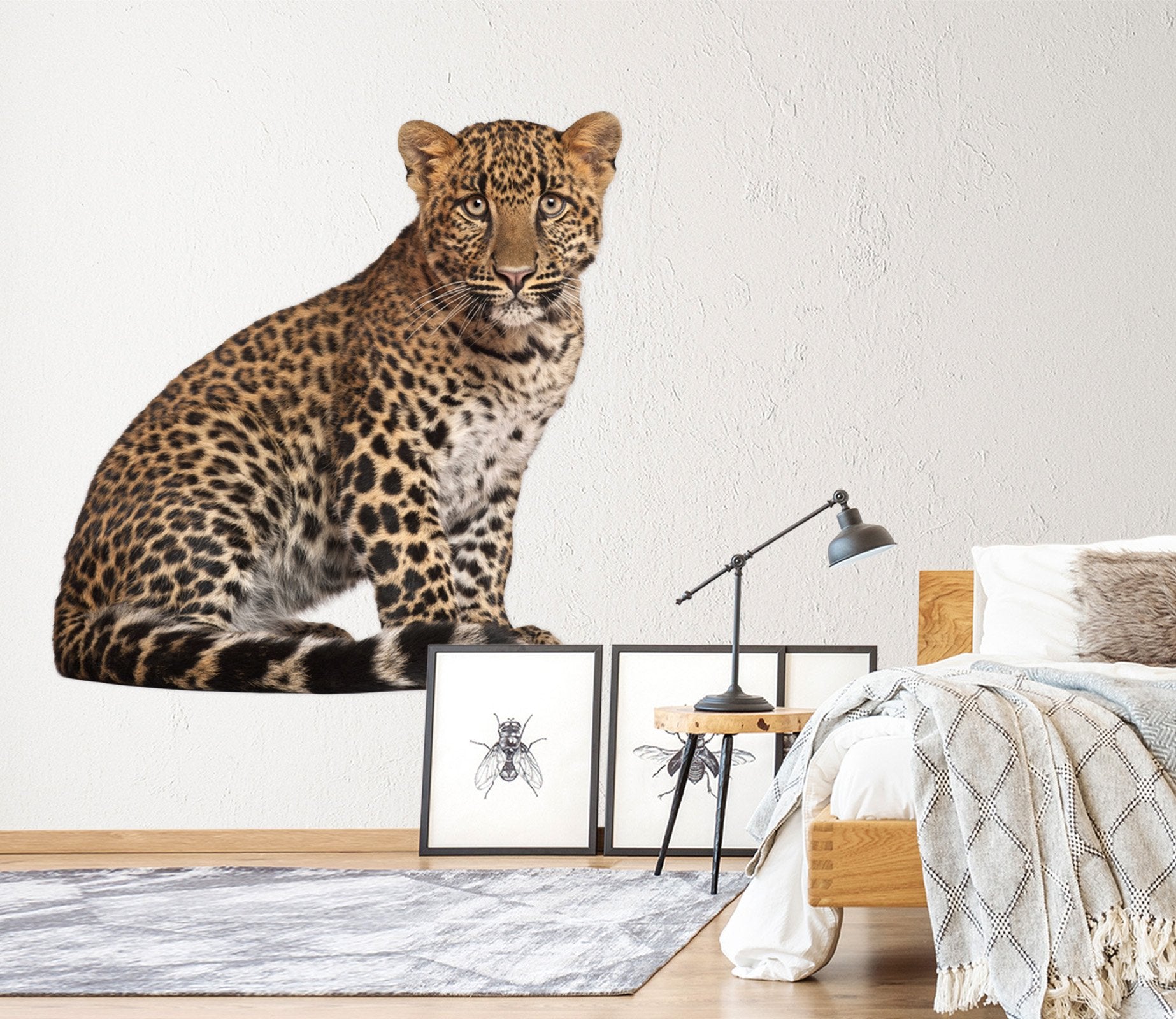 3D Leopard 01 Animals Wall Stickers Wallpaper AJ Wallpaper 