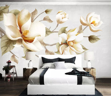3D White Petals WC91 Wall Murals Wallpaper AJ Wallpaper 2 