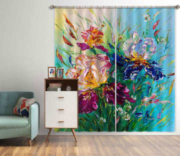 3D Painted Flowers 372 Skromova Marina Curtain Curtains Drapes