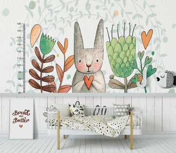 3D Love Bunny 962 Wall Murals