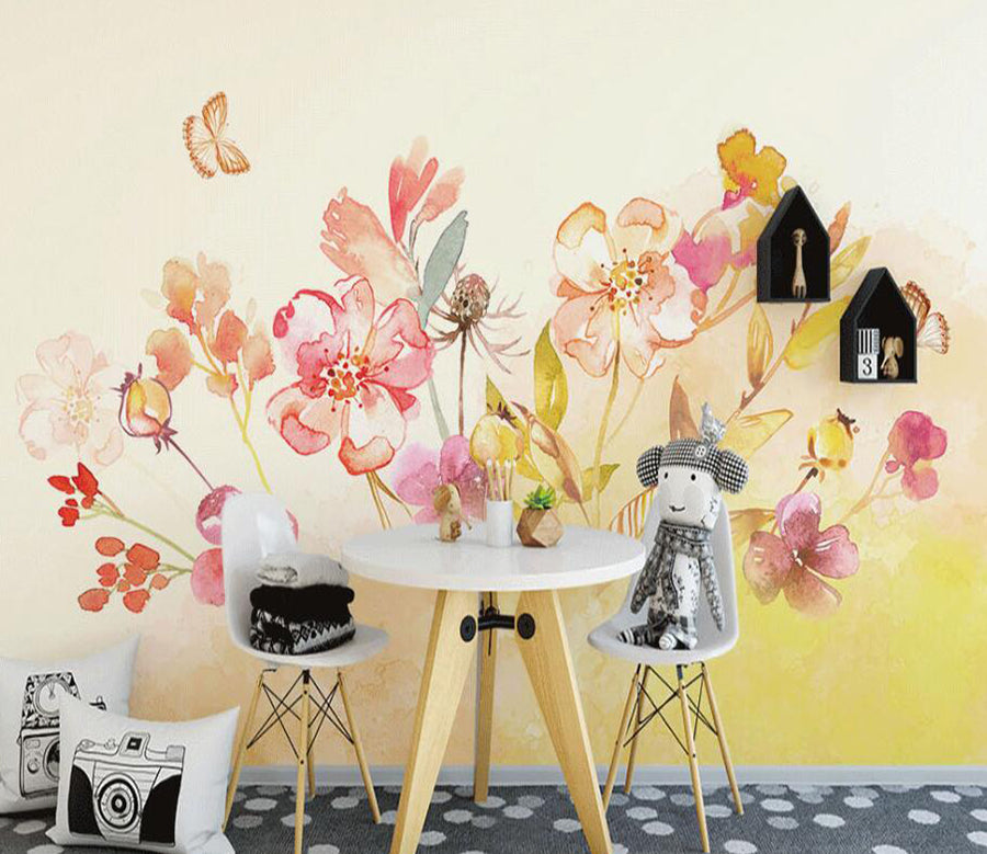 3D Gorgeous Flowers 887 Wall Murals