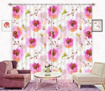 3D Red Plum 229 Uta Naumann Curtain Curtains Drapes
