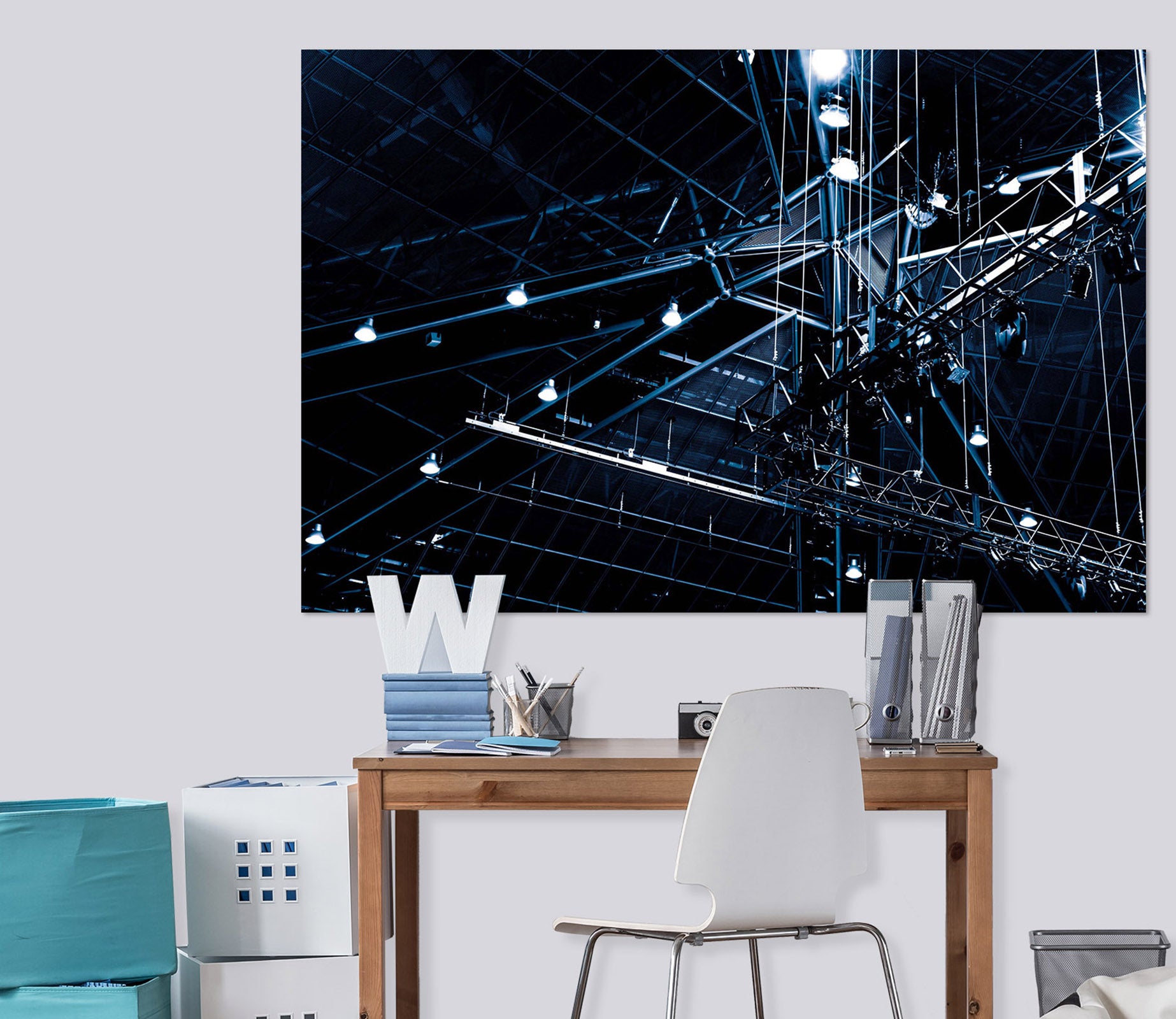 3D Night Lights 011 Noirblanc777 Wall Sticker