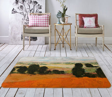 3D Prairie Tree 1077 Allan P. Friedlander Rug Non Slip Rug Mat