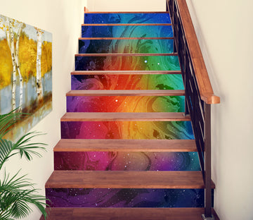 3D Fluorescent Color Art 220 Stair Risers