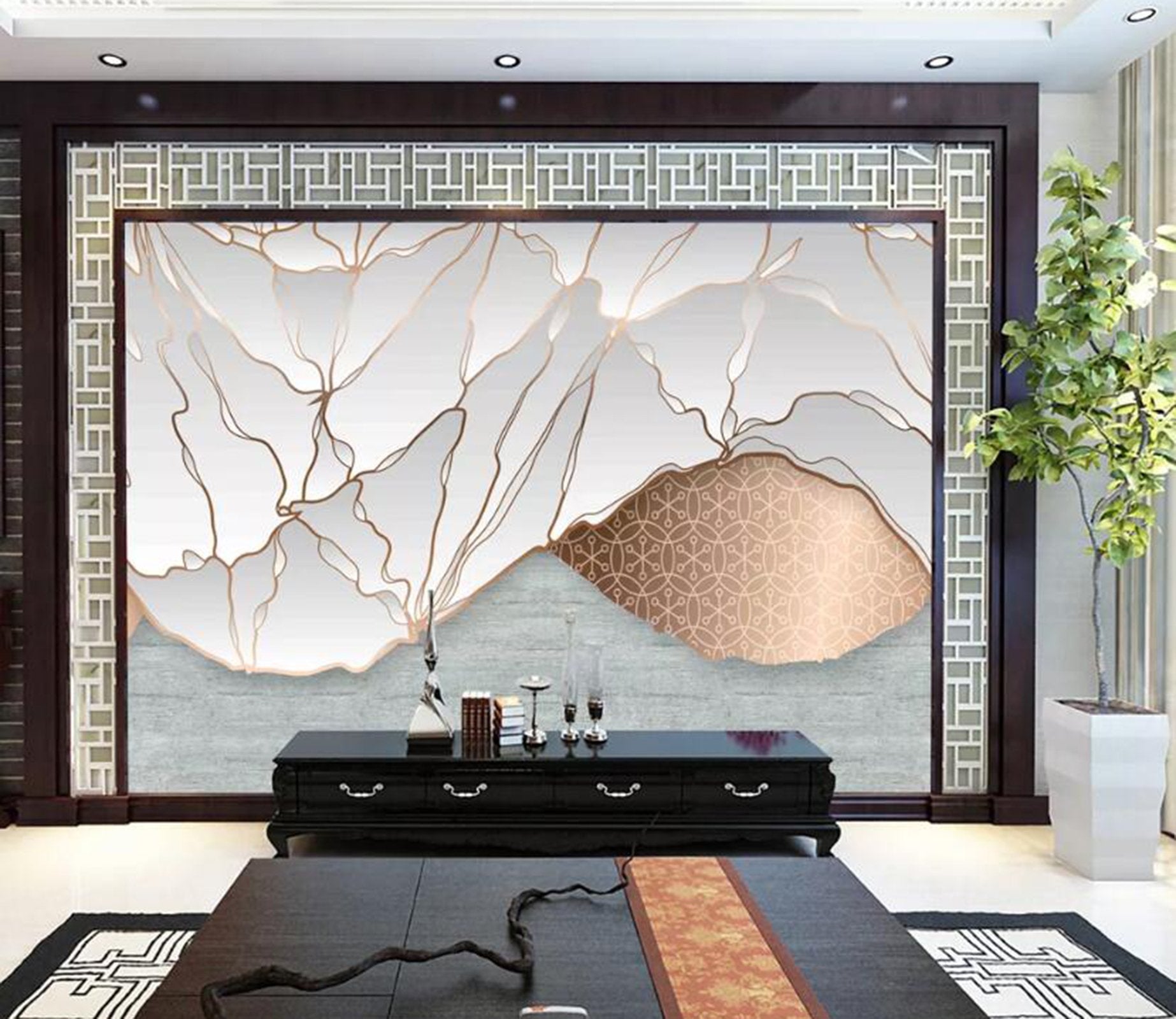 3D Abstract Lines WC46 Wall Murals Wallpaper AJ Wallpaper 2 