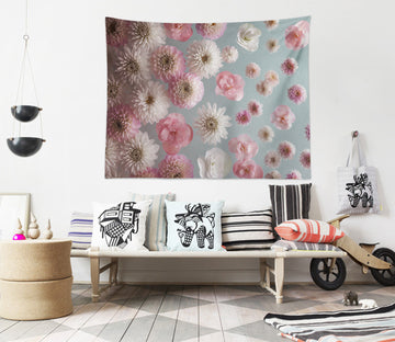 3D Pink White Chrysanthemum 11695 Assaf Frank Tapestry Hanging Cloth Hang
