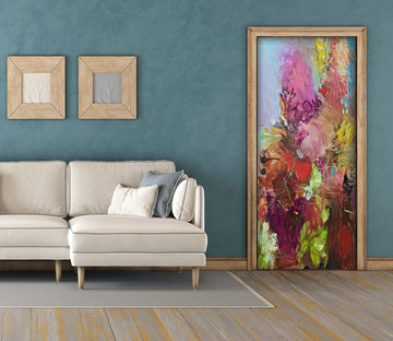 3D Red Paint Pattern 93124 Allan P. Friedlander Door Mural