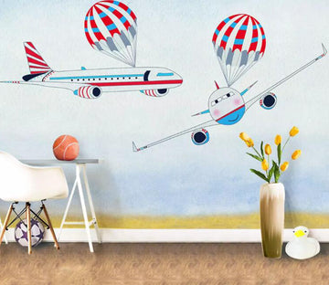 3D Cute Plane WG92 Wall Murals Wallpaper AJ Wallpaper 2 