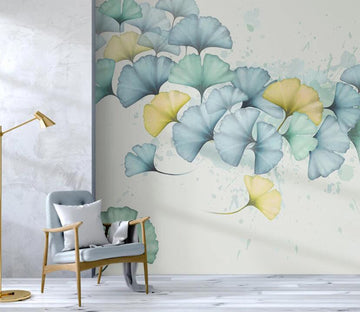3D Elegant Season Ginkgo Leaves 2244 Wall Murals