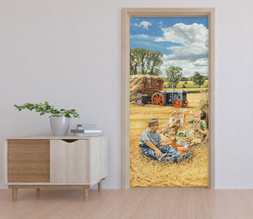 3D Golden Grass 10370 Trevor Mitchell Door Mural