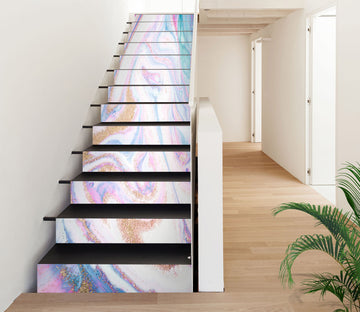 3D Bright Pink Curved 484 Stair Risers