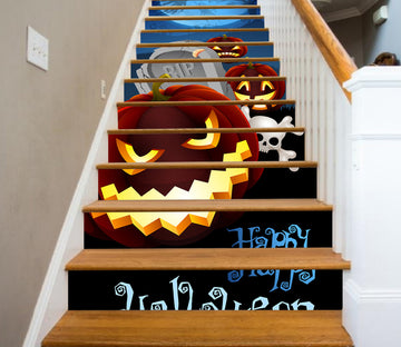 3D Mr. Strange Pumpkin 650 Stair Risers