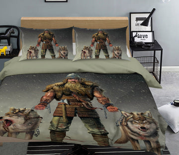 3D Mountain Viking 062 Bed Pillowcases Quilt Exclusive Designer Vincent