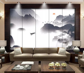 3D Misty Valley WC84 Wall Murals Wallpaper AJ Wallpaper 2 