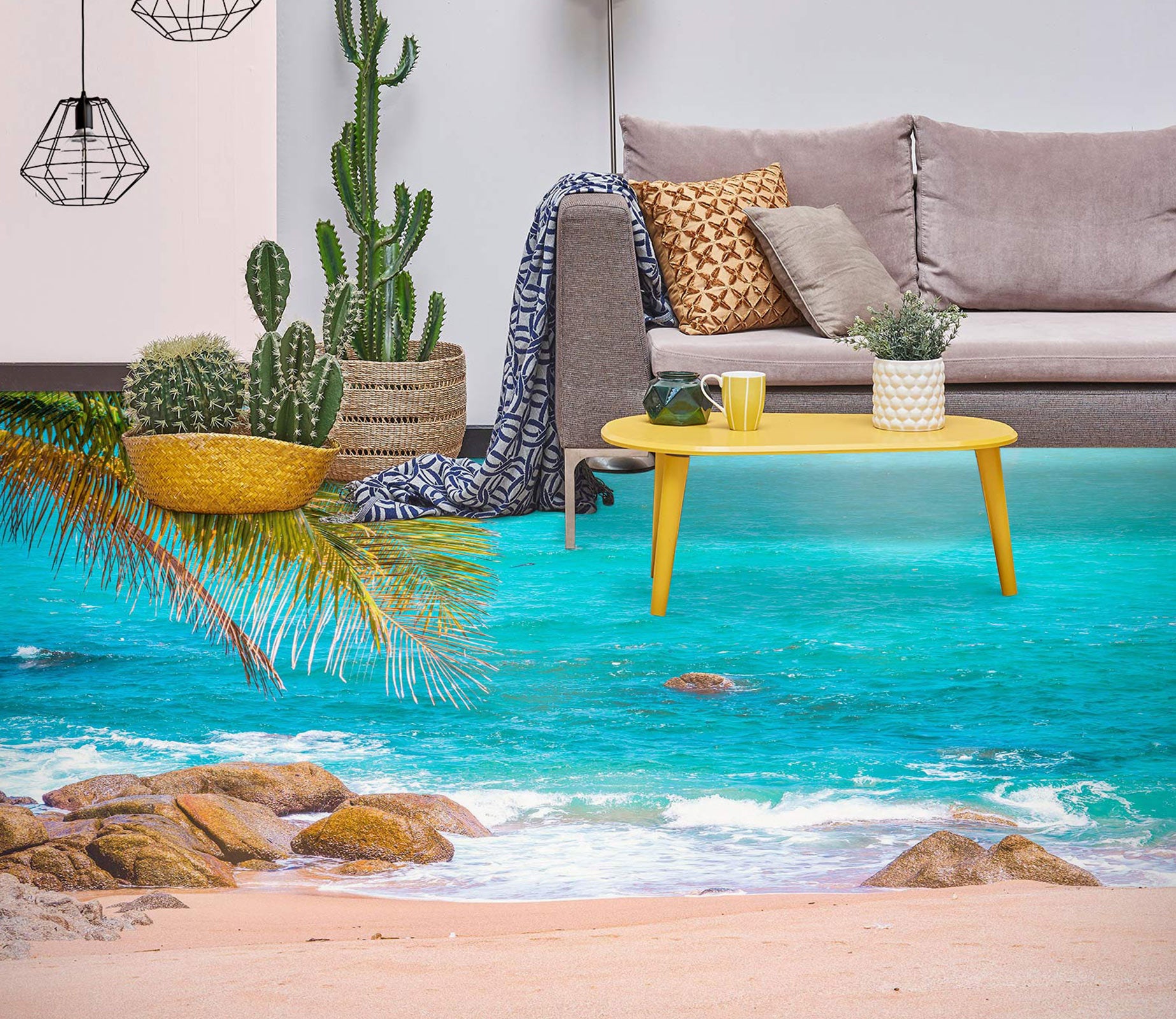 3D Leisurely Beach Diary 1149 Floor Mural  Wallpaper Murals Self-Adhesive Removable Print Epoxy