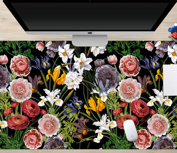 3D Various Colored Flowers 120152 Uta Naumann Desk Mat