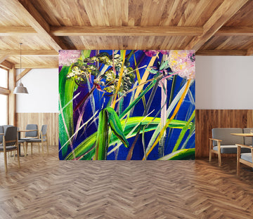 3D Green Grass Flower 221 Skromova Marina Wall Mural Wall Murals