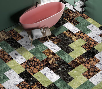 3D Colored Rectangles 929 Floor Mural  Wallpaper Murals Rug & Mat Print Epoxy waterproof bath floor