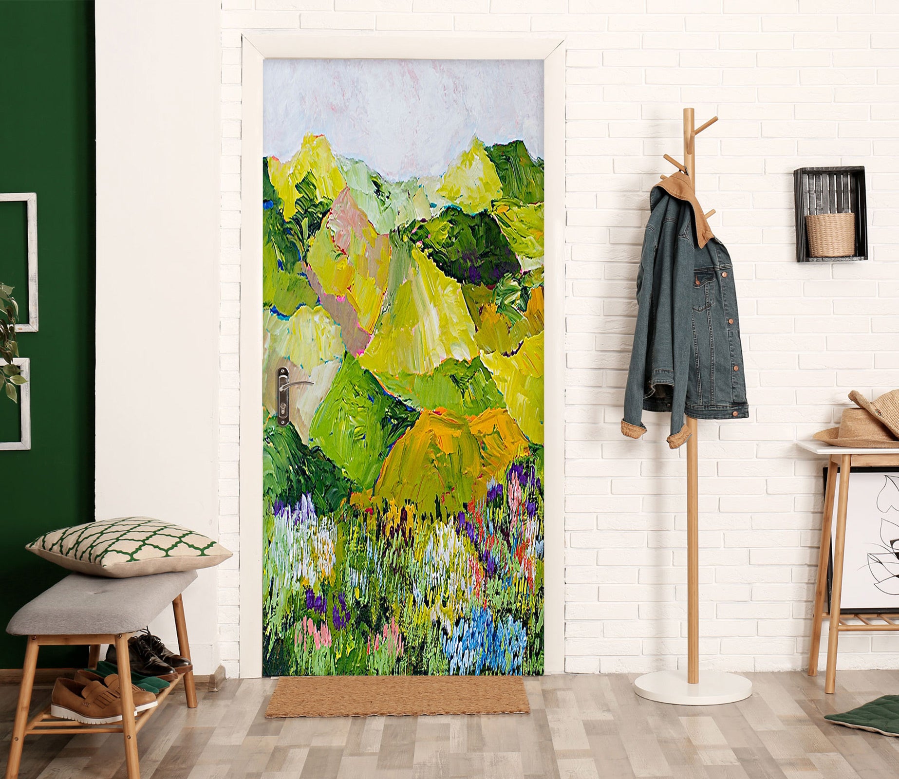 3D Meadow Flowers 9383 Allan P. Friedlander Door Mural