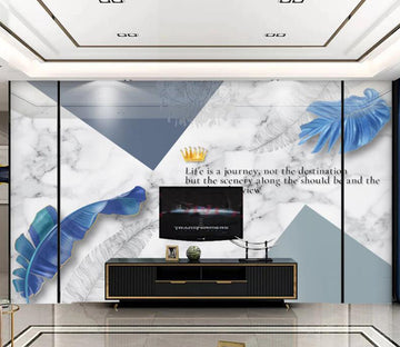 3D Blue Feather 252 Wall Murals