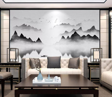 3D Misty Valley WC40 Wall Murals Wallpaper AJ Wallpaper 2 
