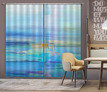 3D Blue Sea 045 Michael Tienhaara Curtain Curtains Drapes