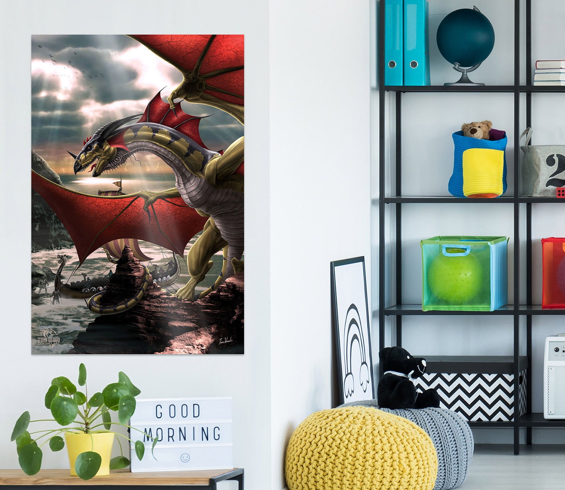 3D Dragon Wings 5120 Tom Wood Wall Sticker
