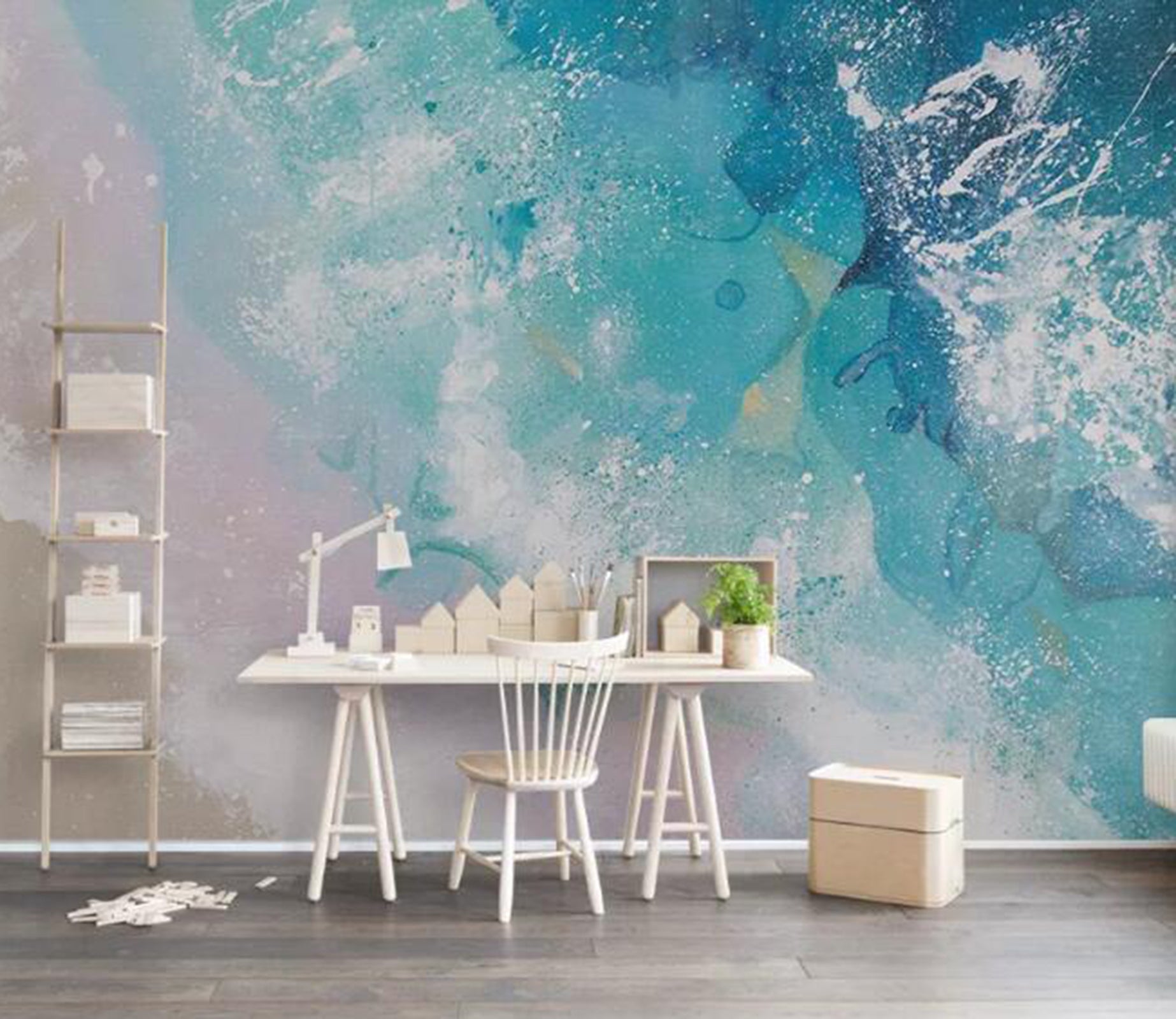 3D Blue Ocean Wave WG47 Wall Murals Wallpaper AJ Wallpaper 2 