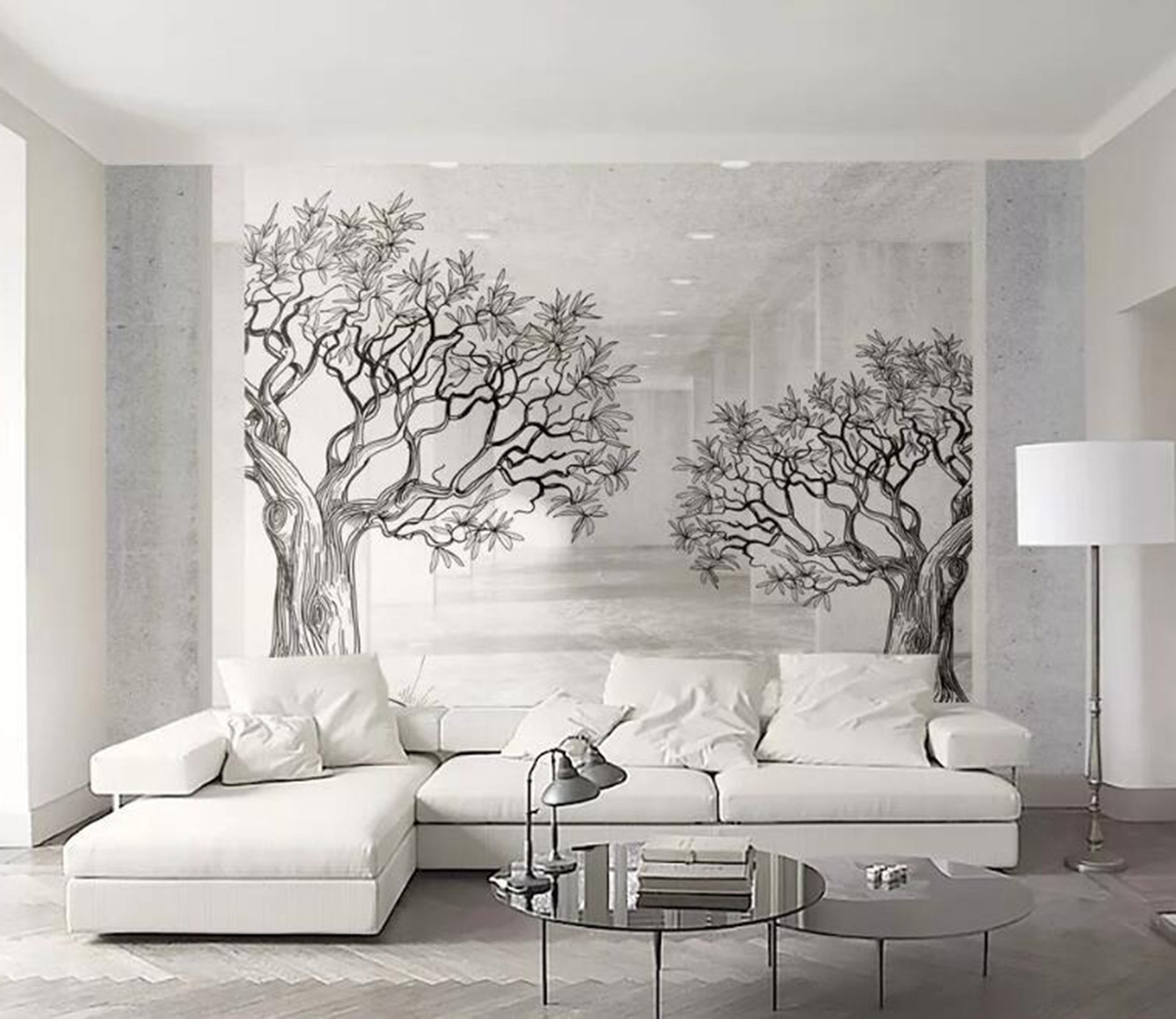 3D Misty Woods WG28 Wall Murals Wallpaper AJ Wallpaper 2 