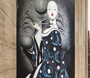 3D Bald Girl 374 Wall Murals Wallpaper AJ Wallpaper 2 