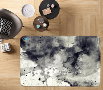 3D Black Ink Painting 3 Non Slip Rug Mat Mat AJ Creativity Home 