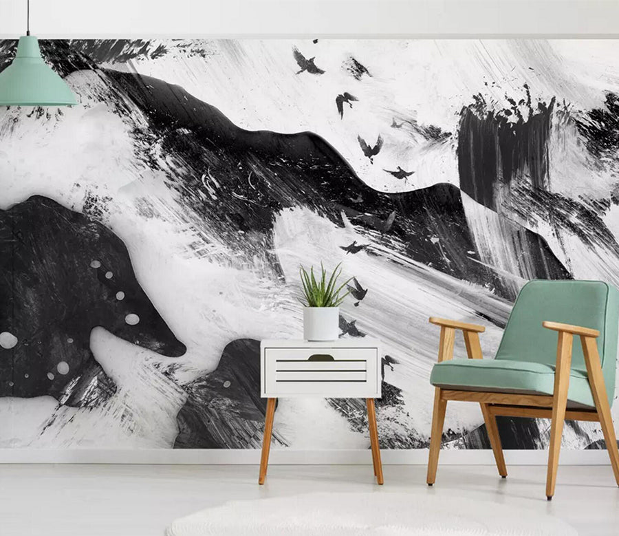 3D Swallow Flying WC615 Wall Murals