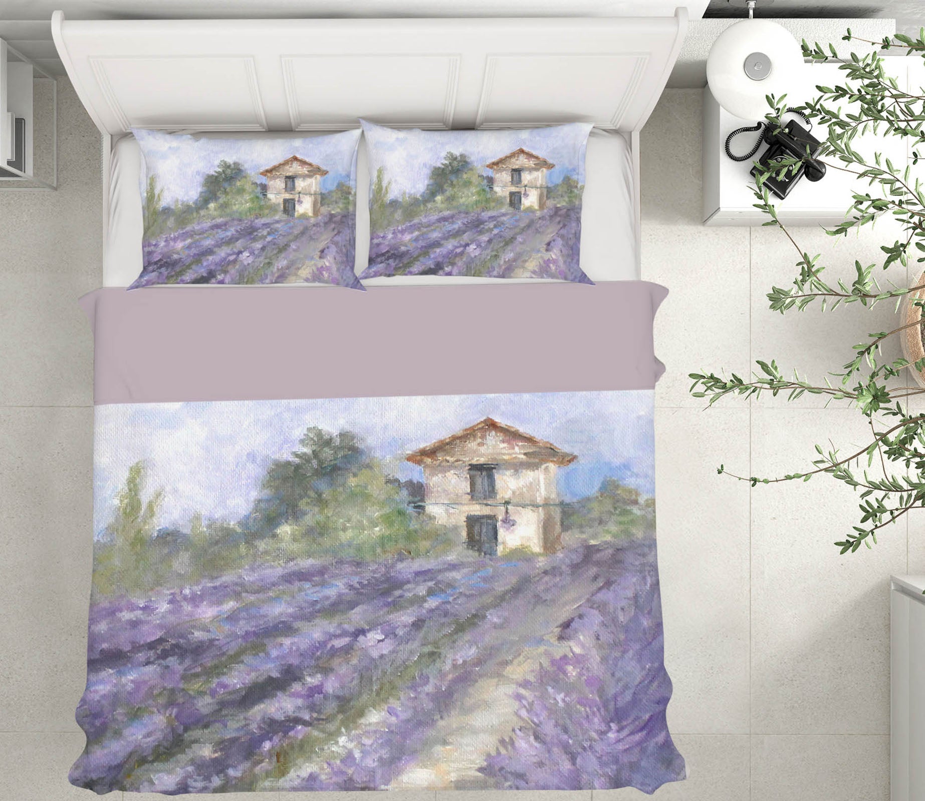 3D Lavender Land 112 Debi Coules Bedding Bed Pillowcases Quilt