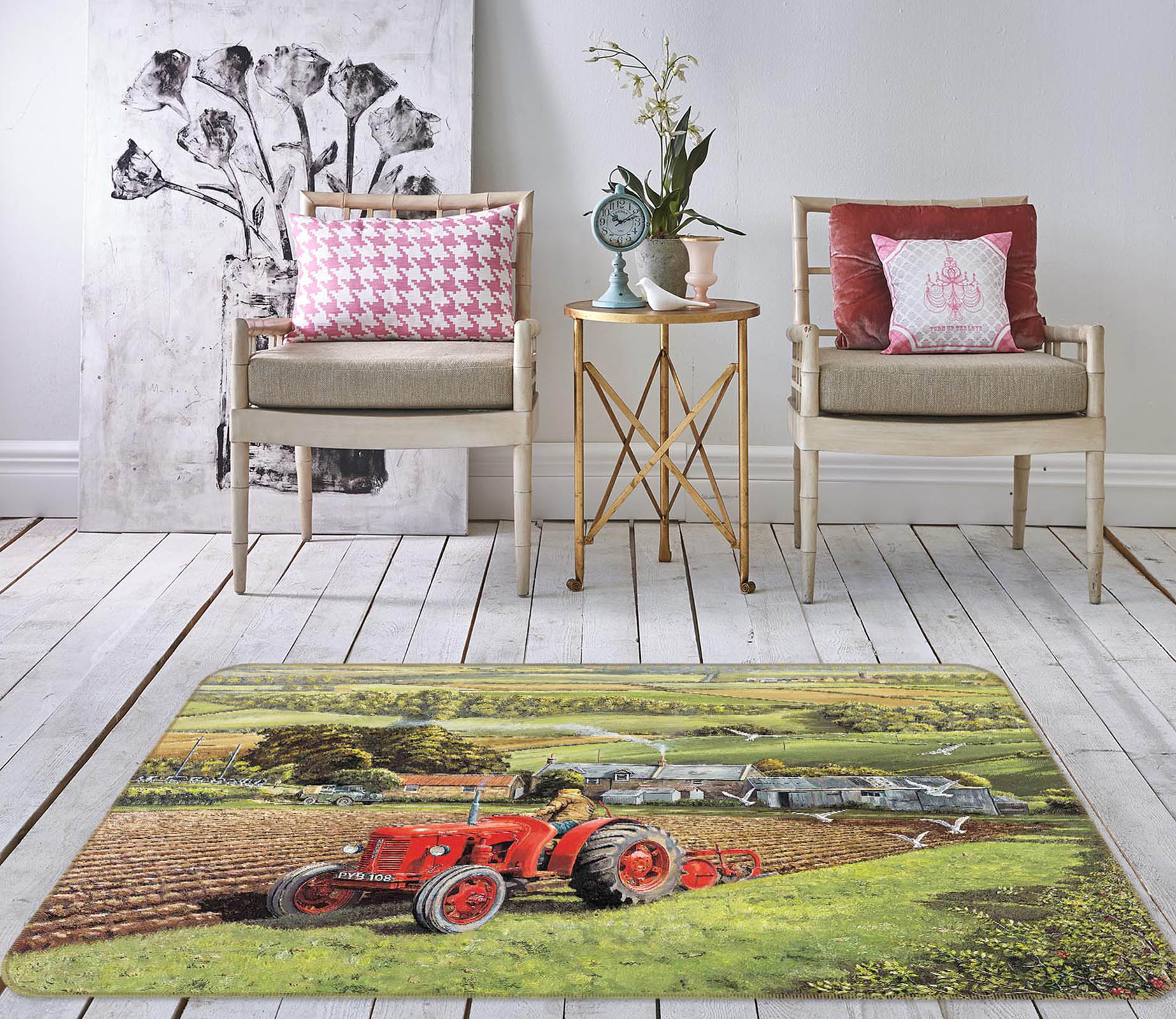3D Master At Work 1088 Trevor Mitchell Rug Non Slip Rug Mat