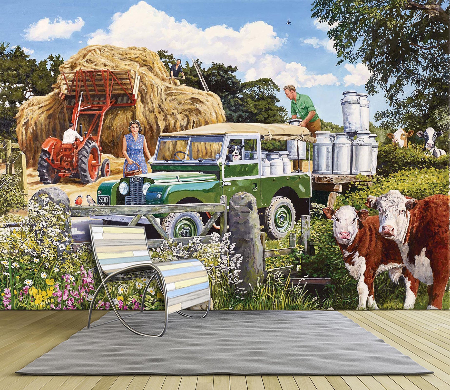 3D Collecting The Churns 1014 Trevor Mitchell Wall Mural Wall Murals