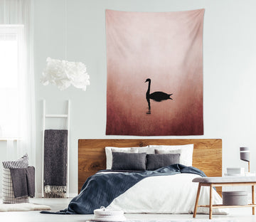3D Black Swan 886 Boris Draschoff Tapestry Hanging Cloth Hang
